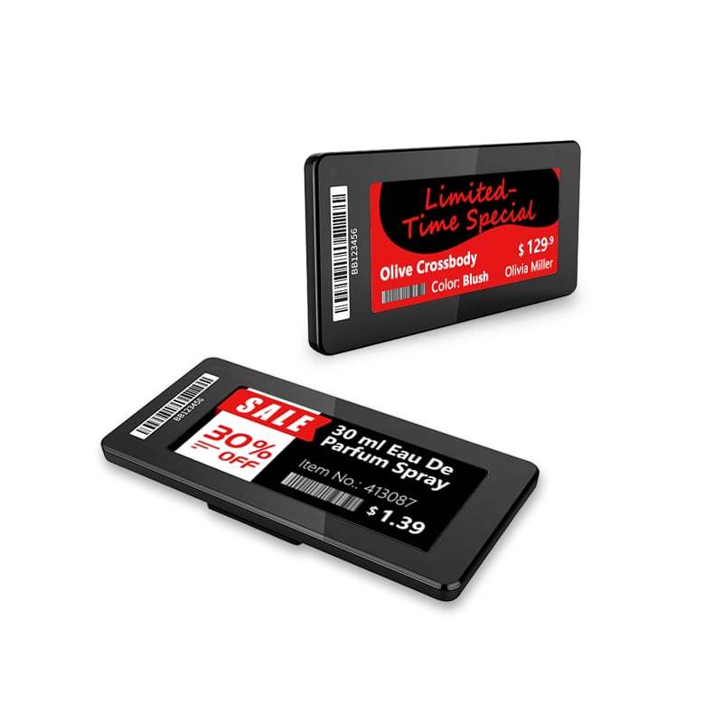 Etiqueta de Prateleira Eletrônica Série Slim de 2,9 polegadas