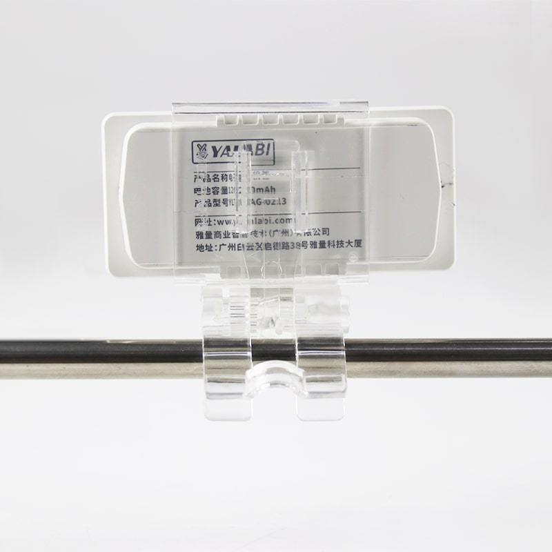 Clipe vertical de etiqueta ESL para cabide de metal