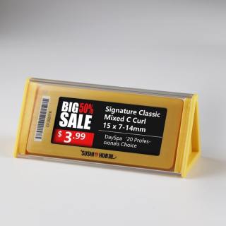 Caixa ESL transparente para padaria ou área de delicatessen