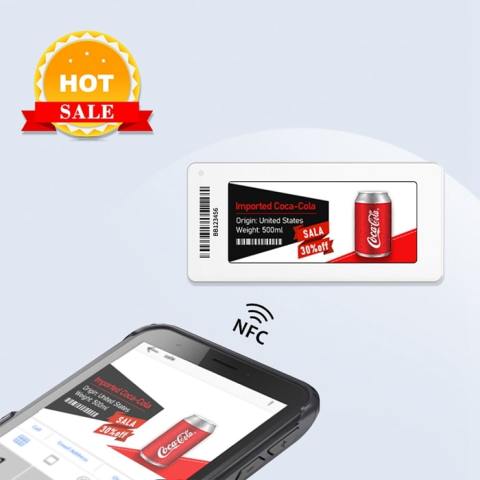 Etiqueta digital E-ink controlada por dispositivos móveis de 2,9 polegadas