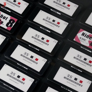 Etiqueta de prateleira eletrônica multilíngue de 3,5 polegadas