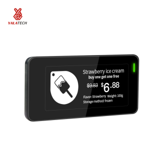 Etiqueta de prateleira digital para freezer multilíngue de 2,9 polegadas à prova d'água