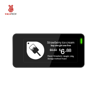 Etiqueta de prateleira digital para freezer multilíngue de 2,9 polegadas à prova d'água