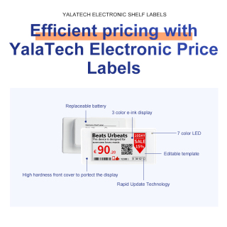 Etiqueta de prateleira eletrônica de 1,54 polegadas