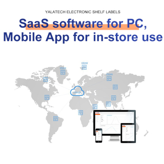 Etiqueta de preço digital multilíngue de 2,13 polegadas Slim Series